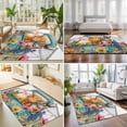 thumbnail image 4 of 8'x10' Area Rugs, Country Farm Indoor Outdoor Area Rug for Living Room Bedroom, Farmhouse Pig Cow Horse Truck Flowers Barn Washable Bathroom Rugs Kitchen Floor Carpet Mats Home Decor Aesthetic, 4 of 8
