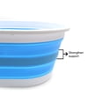 thumbnail image 5 of SAMMART Collapsible Plastic Laundry Basket - Oval Tub/Basket - Foldable Storage Container/Organizer - Portable Washing Tub - Space Saving Laundry Hamper, 5 of 8