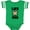 Football Green and White, variant on Inktastic Life is Better with a Corgi Boys or Girls Baby Bodysuit