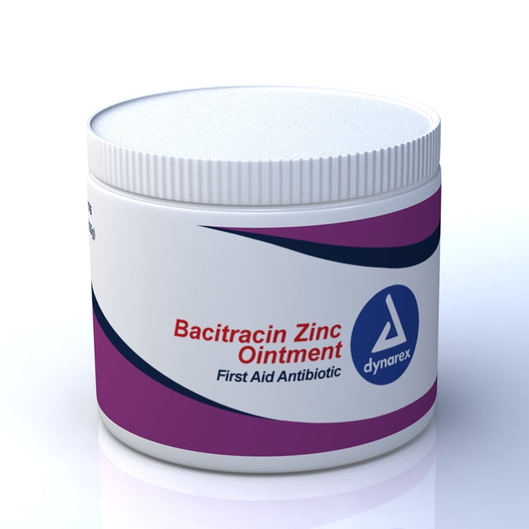 Dynarex First Aid Antibiotic Bacitracin Zinc 15 oz. Jar Ointment , 12 Ct