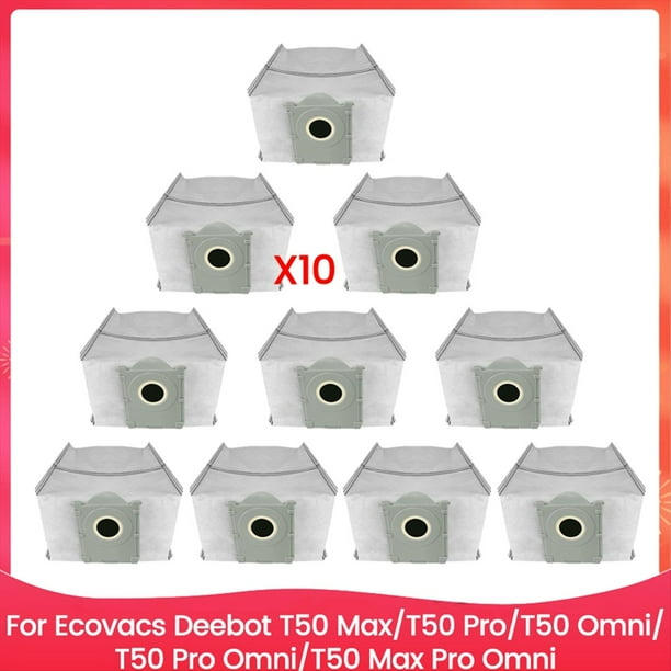 Bolsas de Repuesto para Aspiradora para T50 Max/T50 Pro/T50 Omni/T50 Pro Omni/T50 Omni (10 Unidades)
