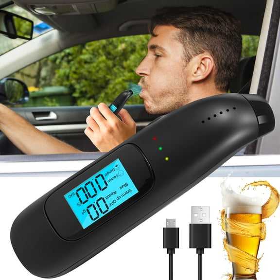 Police Alcohol Meter Easy to Use High Precision LED Display Alcohol Tester for Personal and Professional Use