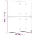 thumbnail image 4 of vidaXL Enceinte de Douche Pliante ESG 120x140 cm Blanc, 4 of 4