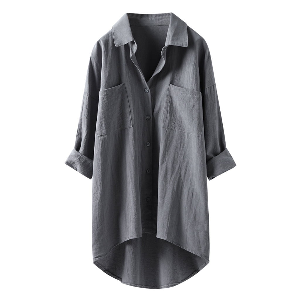 black high low shirt plus size