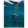 thumbnail image 1 of Picture-Tiles.com: Turtle Ceramic Tile Wall Mural WAL501078-34M. 18"W x 24"H using (12) 6" x 6" Ceramic Tiles-Satin Finish, 1 of 3