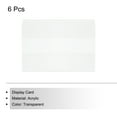 thumbnail image 3 of Soporte de señal acrílico de pared 2.4 x 1.6 pulgadas soporte de señal de plástico transparente de pared marco acrílico, paquete de 6, 3 of 5