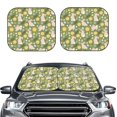 thumbnail image 2 of Salouo Happy Easter Pattern Car Windshield Sun Shade Foldable | Front Windshield Shade for Sun, Heat and UV Rays | Interior Sun Protection-Large, 2 of 6