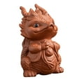 thumbnail image 4 of Estatua miniatura de dragón chino para té, estatua de Pixiu, cerámica finamente elaborada. Estilo A, 4 of 9