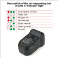 thumbnail image 4 of Socket Tester Outlet Receptacle Tester Open Ground Open Hot Open Neutral,US Plug,11 Feliz Sencillez, 4 of 5