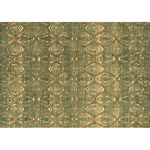 Ahgly Company Indoor Rectangle Abstract Brown Modern Area Rugs, 5' x 7'
