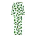 thumbnail image 5 of Hueook 2 Piece Sets for Women Fashion St. Patrick's Fashion Printed Round Neck Long Sleeve+Pants Set Green XL, 5 of 5