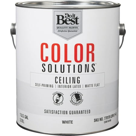 Do It Best Color Solutions Latex Self Priming Flat Ceiling Paint Do It Best Color Solutions Latex Self Priming Flat Ceiling Paint
