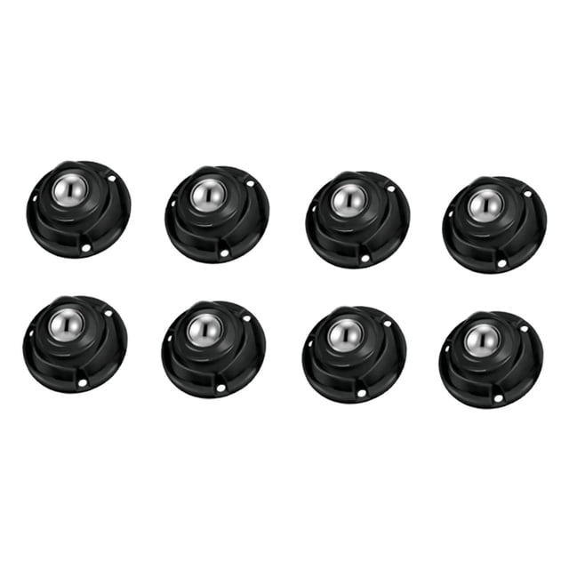 8 Piezas Ruedas Adhesivas Giratorias de Acero Inoxidable Mini Ruedas con Freno Rodillos de Repuesto Ruedas para Muebles Adecuado para