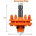 thumbnail image 2 of Yeshouse Heavy-Duty PTO Slip Clutch, 1 3/8" 6-Spline PTO Friction Clutch, Steel Tractor Slip Clutch with Adjustable Torque & Replaceable Plates, Orange, 2 of 6