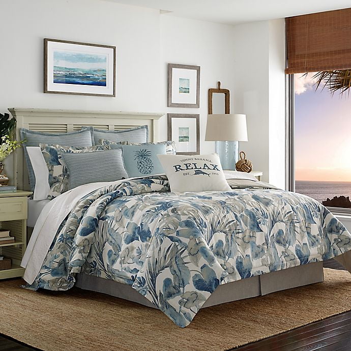 Tommy Bahama Raw Coast California King Comforter Set in Blue Walmart