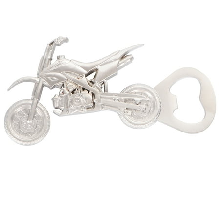 

1pc Zinc Alloy Plated Bottle Opener Beer Opener Motorcycle Shaped Design for Home (Silver)