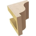 thumbnail image 6 of 4"W x 4"D x 4"H Wide Newport Rough Cedar Woodgrain TimberThane Corbel, Primed Tan, 6 of 6