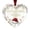 Clear, variant on Christmas Acrylic Heart Ornaments Heart Shaped Christmas Tree Decorations with Ribbon for Home Storefront Window Holiday Display