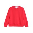thumbnail image 1 of WUANDIXFA Chandails à Manches Longues pour Filles Chandail à Enfiler à Manches Longues Confortable Doux à la Mode et Décontracté Chandail à Col Rond à Manches Longues pour Filles Rouge, 5-6 Ans, 1 of 5