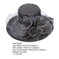 thumbnail image 4 of Meoldis Elegant Floral Derby Hat for Women – Light Blue Bonnet with Organza Accents, Tea Party & Easter Sunday Church Hat, Lolita Palace-Style Headpiece, 4 of 4