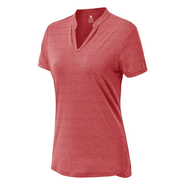 YSENTO Women Golf Shirts Dry Fit Short Sleeve Moisture Wicking