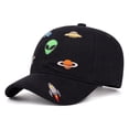 thumbnail image 2 of CHUMUD Kids Baseball Cap, Boys Space Alien Embroidered Sun Hat, Adjustable Cotton Blend Baseball Cap for Toddler Boys 2-6 Years Old, 2 of 9