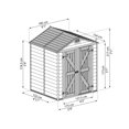 thumbnail image 4 of Canopia by Palram 6 ft. x 5 ft. SkyLight™ Storage Shed, 4 of 9