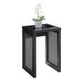 thumbnail image 3 of Convenience Concepts Northfield Table d'Appoint Tressée en Bois Noir, 3 of 10