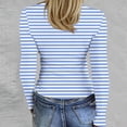 thumbnail image 4 of Bbyeadc Long Sleeve Base Layers for Women Round Neck Basic Tops Ribbed Knit Slim Fit Lightweight Base Layers Casual Spring Outfits,Light Blue(S), 4 of 5