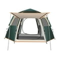 thumbnail image 1 of Tienda de Campaña Tela Oxford Pop Up Automático Carpa Familiar Impermeable de Doble Capa para Senderismo Viajar Mochilero Verde 5 a 8 Personas YUNYI BRAND Deportes, 1 of 8
