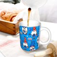 thumbnail image 3 of Yiaed Gnomes in USA Print Ceramics Coffee,Large Handle Design,Extra Large Tea and Coffee Cup for Office and Home Mugs, 3 of 6
