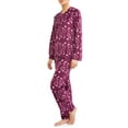 thumbnail image 3 of Mayfair Women's and Women's Plus Minky Fleece 2-Piece Pajama Set, 3 of 4