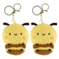thumbnail image 1 of Llavero de abeja de peluche Llavero de muñeca kawaii Llavero de animal Colgante de abeja realista para mochilas Baby Shower Party Favor Decoración Recuerdos, 1 of 4