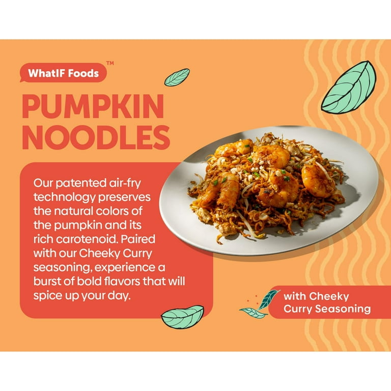 Healthy Instant Pumpkin Noodles, Cheeky Curry Seasoning 17g