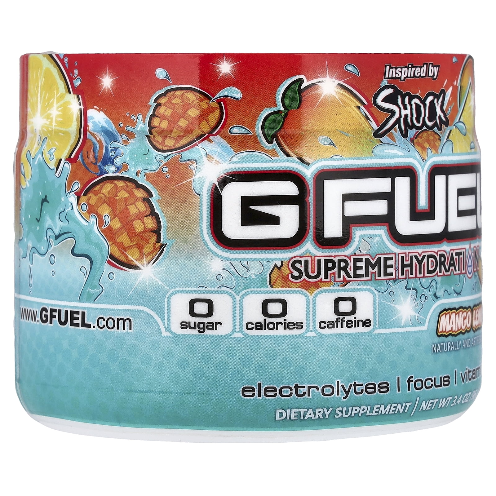 G FUEL Supreme Hydration, Mango Lemonade, 3.4 oz (96 g)