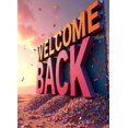 thumbnail image 4 of 3D Style Welcome Back Banner Party Background Decorations for Reunion Events Celebration Photo Shoots Festival Openings, 4 of 4