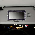 thumbnail image 4 of Sparkle in Style with this Artificial Diamond Car Visor Vanity Mirror - Perfect for Makeup & Travel!, 4 of 11