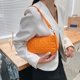 thumbnail image 4 of Bolso de hombro para axilas de PU con relieve geométrico retro para mujer (naranja) Tmvgtek Para estrenar, 4 of 9