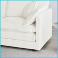 thumbnail image 2 of Modern 3-Piece Chenille Sofa Set – 2×2-Seater + 1×3-Seater Deep Seat Couch for Living Room, Flexible Modular Design, 2 of 8