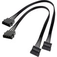 thumbnail image 3 of Molex IDE 4 Pin Male to 15 Pin Female SATA Converter Adapter Cable Hard Drive HDD SSD Extension Cable,4 Pack, 3 of 6