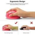 thumbnail image 6 of PloutoRich Wireless Vertical Mouse, 2.4GHz Optical Wireless Mouse, Ergonomic Silent Computer Mouse with 3 Adjustable DPI for Laptop PC Computer Desktop, Pink, 6 of 10
