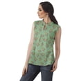 thumbnail image 3 of Moomaya Printed Mandarin Collar Tunic Sleeveless Casual Tank Top Summer Wear, 3 of 6