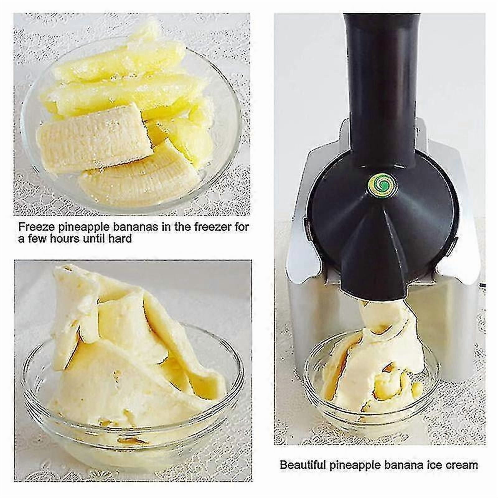 AWESHADES Home Ice Cream Maker Electric Fruit Sorbet Machine For Making Healthy Vegan Ice Cream Desserts