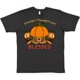 thumbnail image 3 of Inktastic Thankful Grateful and Blessed Pumpkins and Sunflower T-Shirt, 3 of 5