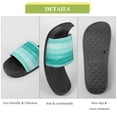 thumbnail image 7 of GZHJMY Stylish Slides for Women Men, Green Wooden Board Soft Flexible Slip-on Sandals Slippers, 7 of 7