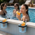 thumbnail image 7 of Desk Organizer Blue Mesh Clamp on Storage Basket Adjustable Clamp 1 Piece for Home Office Pool Side Water Bottle and Small Item Organization, 7 of 7