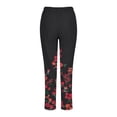 thumbnail image 4 of Womens Linen Capri Pants Casual,Women's Capri Pants Floral Summer Cotton Cropped Pants Trousers,Linen Pants for Women Elastic Waist Palazzo Lounge Pants, 4 of 5