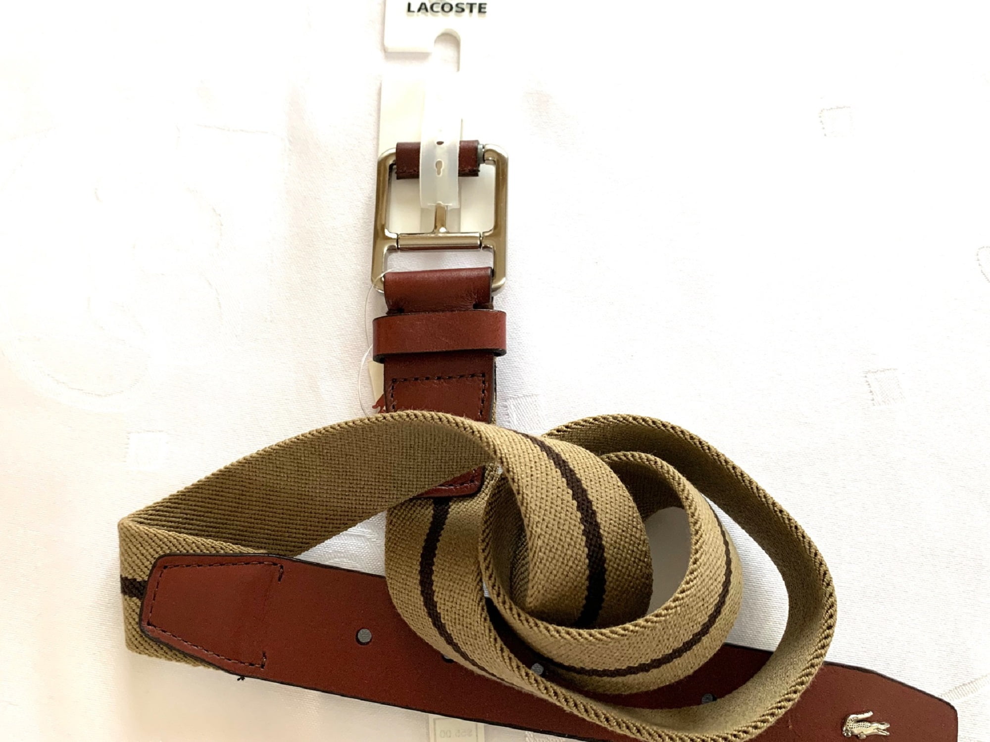 lacoste belt size