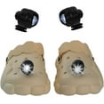 thumbnail image 1 of Luz del dedo del pie (negra), decoración de zapatos de 2 piezas, luz pequeña iluminada, impermeable, encantadora luz para zapatos de cocodrilo para deportes al aire libre, decoración de zapatos, enca, 1 of 5