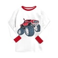 thumbnail image 6 of Gubotare Boys Sleepwear 2-Piece Set, Long Sleeve Pajamas with Assorted Designs (Watermelon Red,5-6 Years), 6 of 9